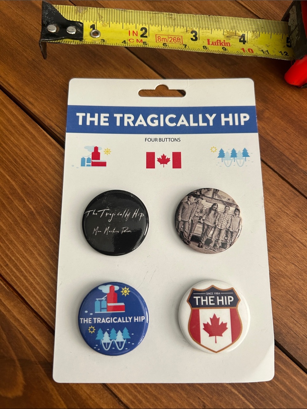The Tragically Hip - Button Set - 4-Pack